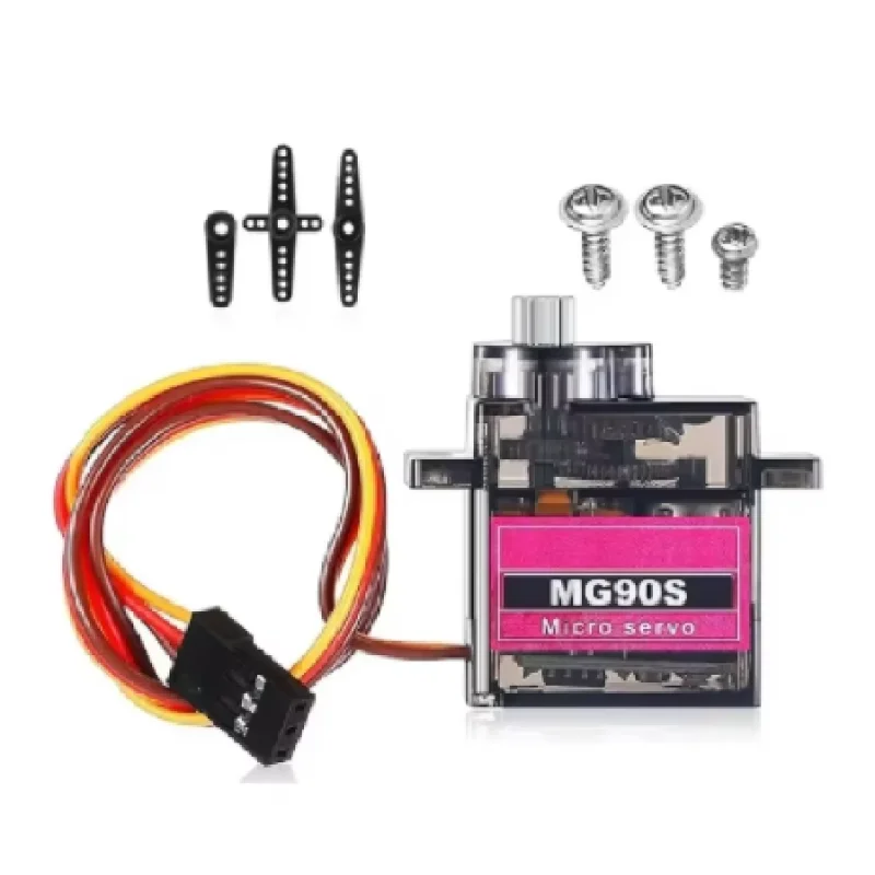 MG90S Servo All Metal Gear 9g SG90 Upgraded Version 1/2/4/10/20/50 Pcs Mini Servos for RC Helicopter Boat Car Arduino Project DI