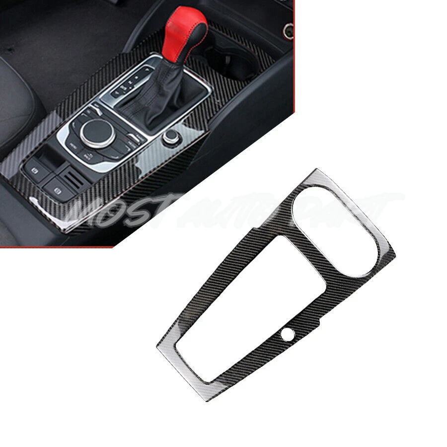 

Soft Carbon Fiber Interior Center Console Gear Shift Box Frame Trim Cover For Audi A3 8V 2014-2019 1pcs