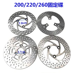 200mm 220mm 260mm 3 Hole Brake Disc, Stainless Steel Front Rear Rotor Disks for Universal Motorcycle Scooter Dirt Bike ATV 1pc
