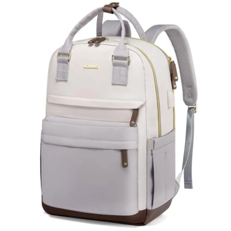 

Travel Laptop Backpack Women, Anti-theft Laptop Bag with USB Port, Fashion Waterproof Computer Backpacks Teacher Nurse Backpack