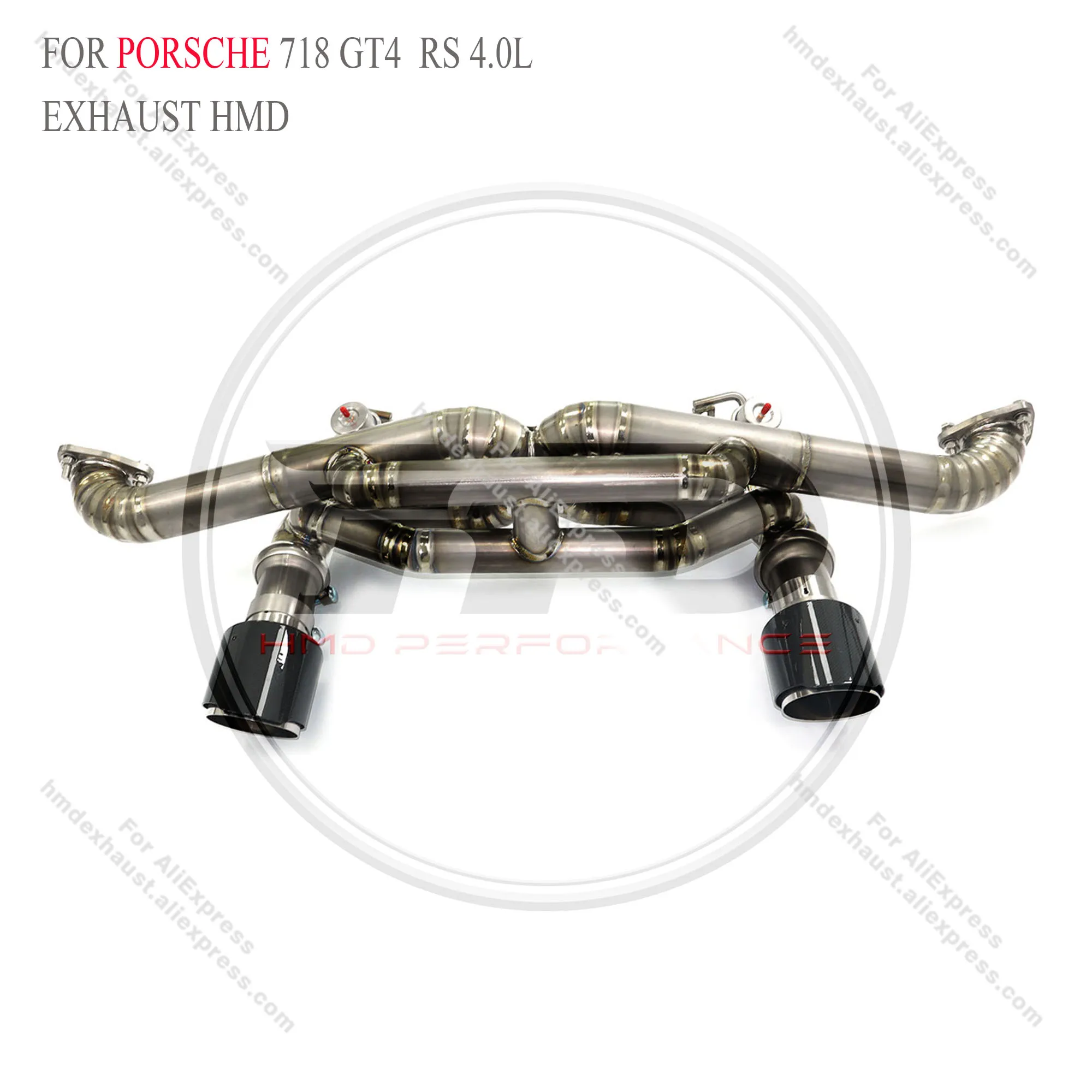 

HMD Titanium Exhaust System Performance Valve Catback For Porsche 718 GT4 RS 4.0L with valve