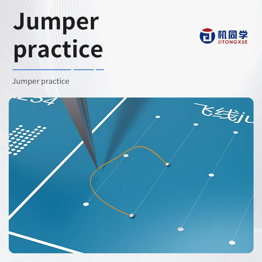 JTX JT-6 บอร์ดฝึกหัดบัดกรีไมโคร ชิปฝึกหัดบัดกรี หัวแร้งบัดกรี สายบัดกรีแบบลอย อุปกรณ์ซ่อมโทรศัพท์มือถือ