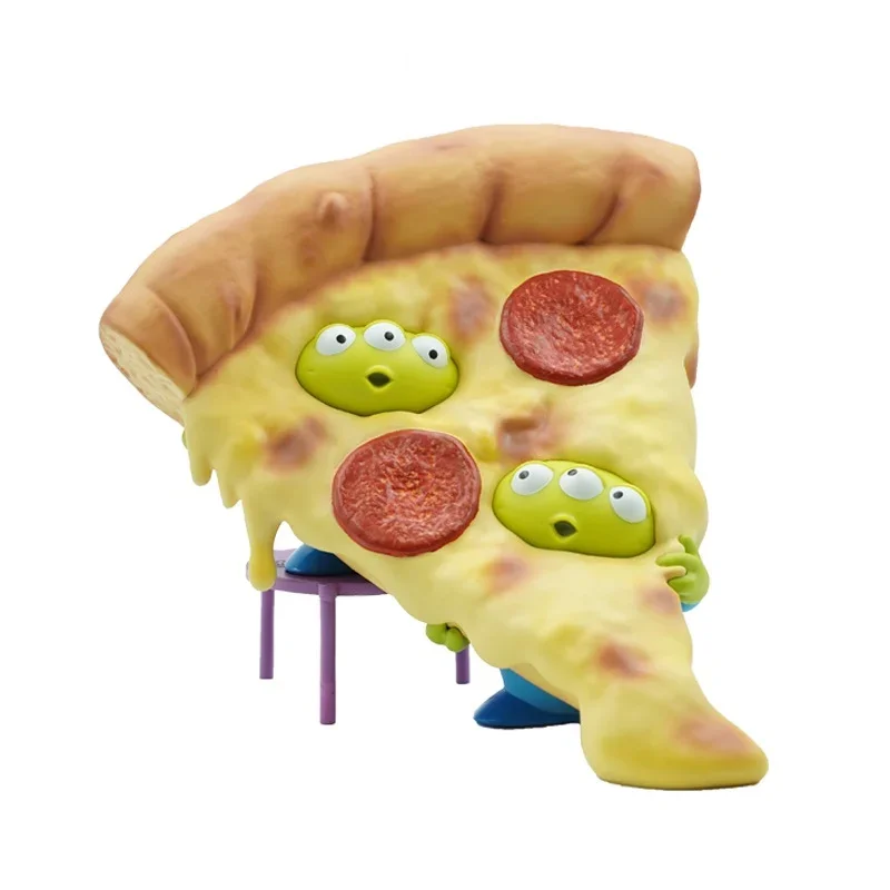 

Disney Big Size 18cm Lovely Funny Pizza Styling Series Alien Figure Doll Gifts for Kids Anime Toy Story Alien Action Figure Toys