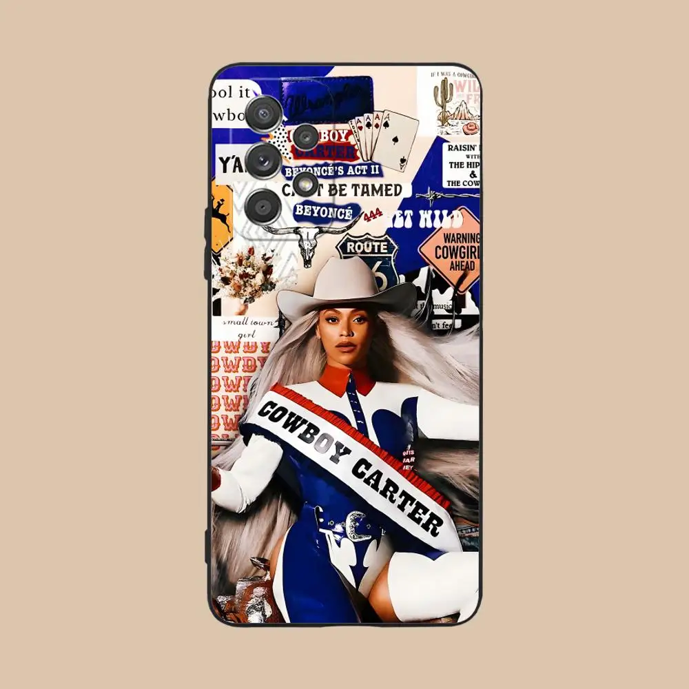 الأزياء B-بيونسيه قضية الهاتف المحمول لسامسونج غالاكسي A56 55 54 53 52 51 36 35 34 23 16 15 5 جرام اللون غطاء فاخر جميل #6