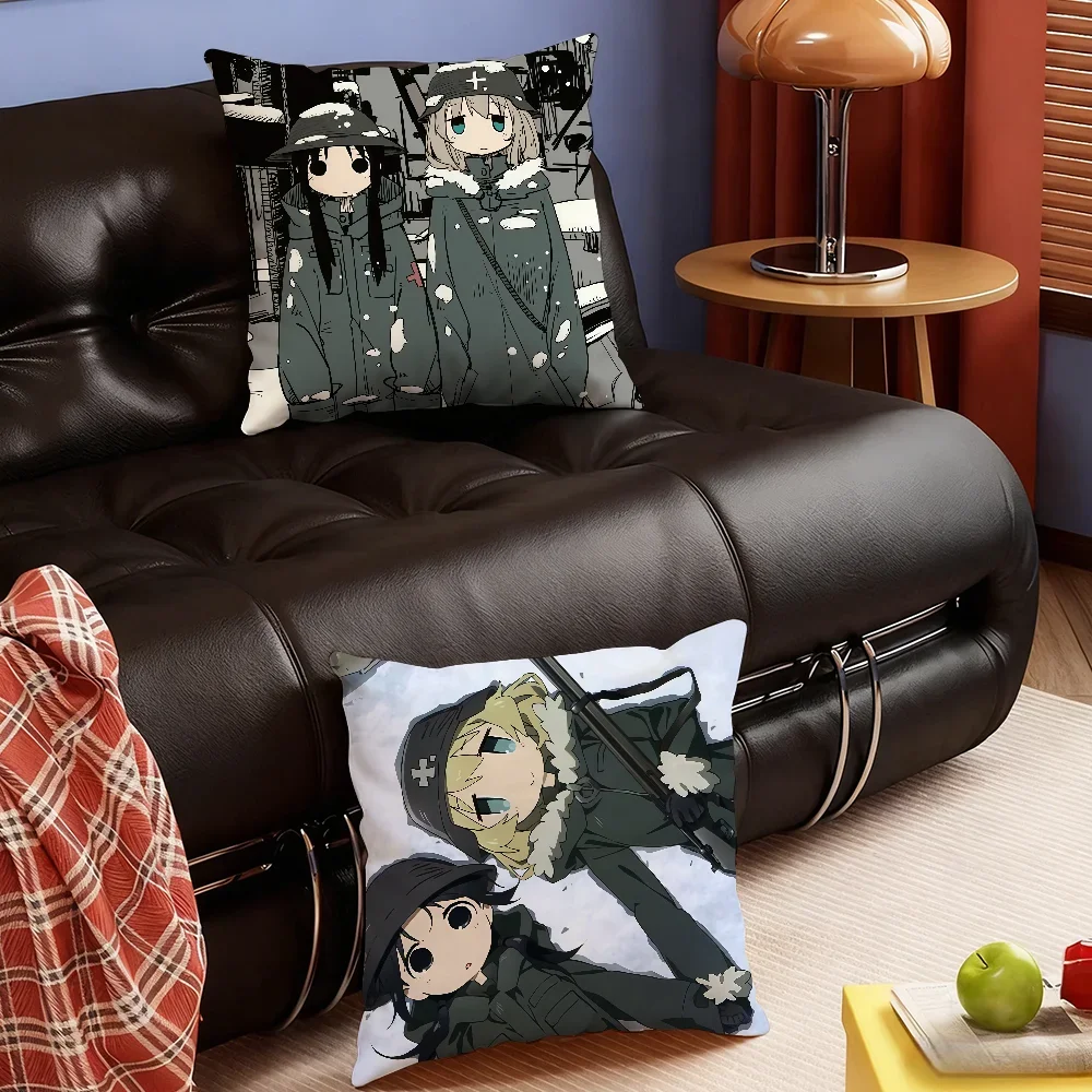 Manga G-Girls Last T-Tour cushion cover Soft Smooth Pillow Case Hidden Zipper Washable Decorative Couch Office Gift