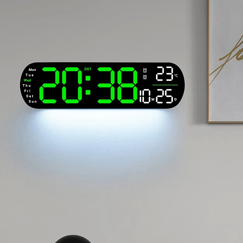Creative Wall Clock Multifunctional Living Room Clock Large Screen LED Digital Timing 5502