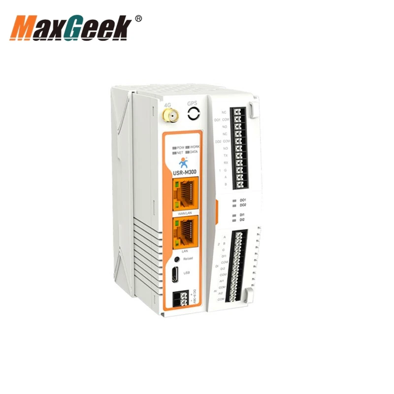 Maxgeek USR-M300 (4G) IoT Controller High Performance Edge IoT Gateway Industrial-grade Edge Computing IoT Device