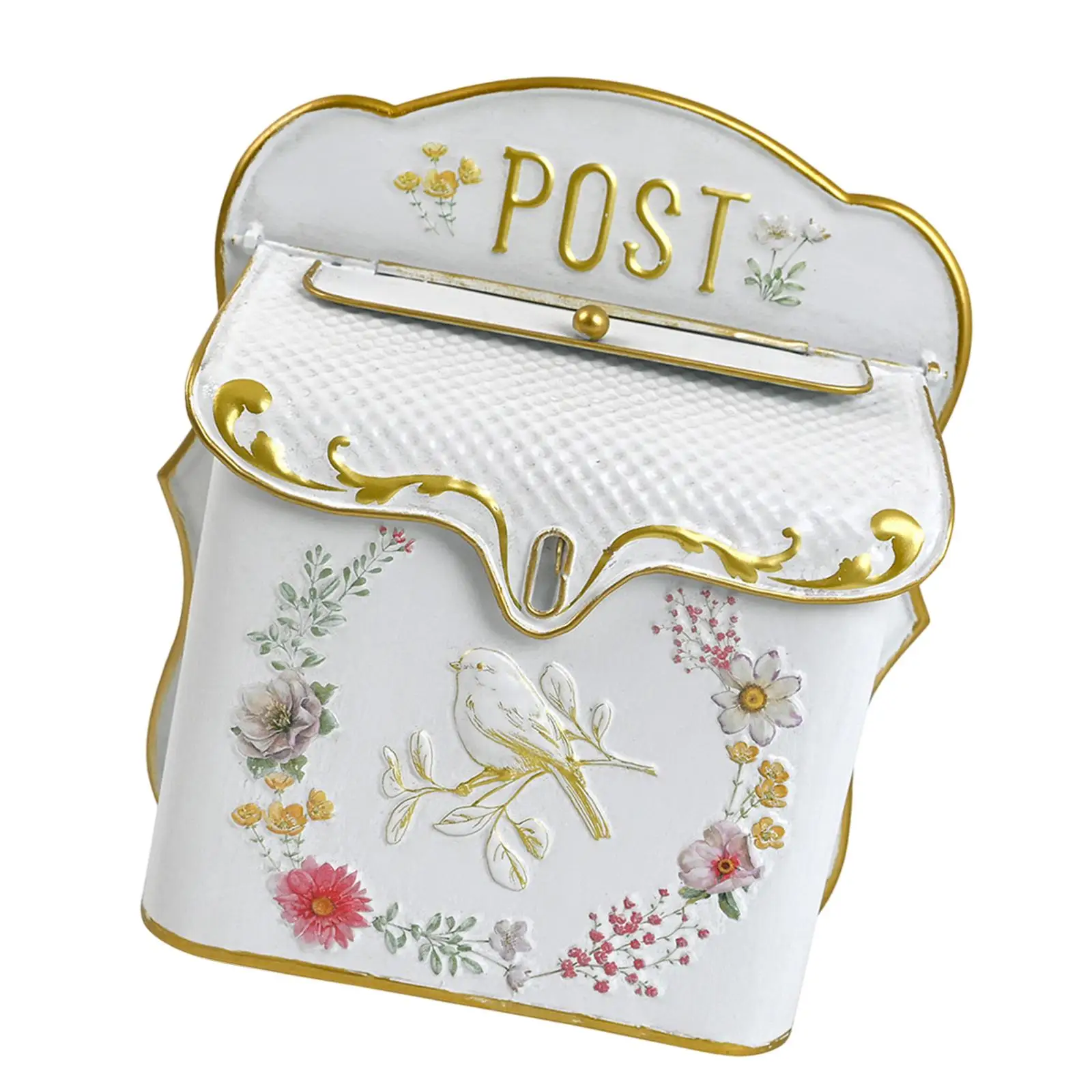 

Wall Mount Letter Mailbox Nostalgic Charm Mail Holder for Porch House Garden