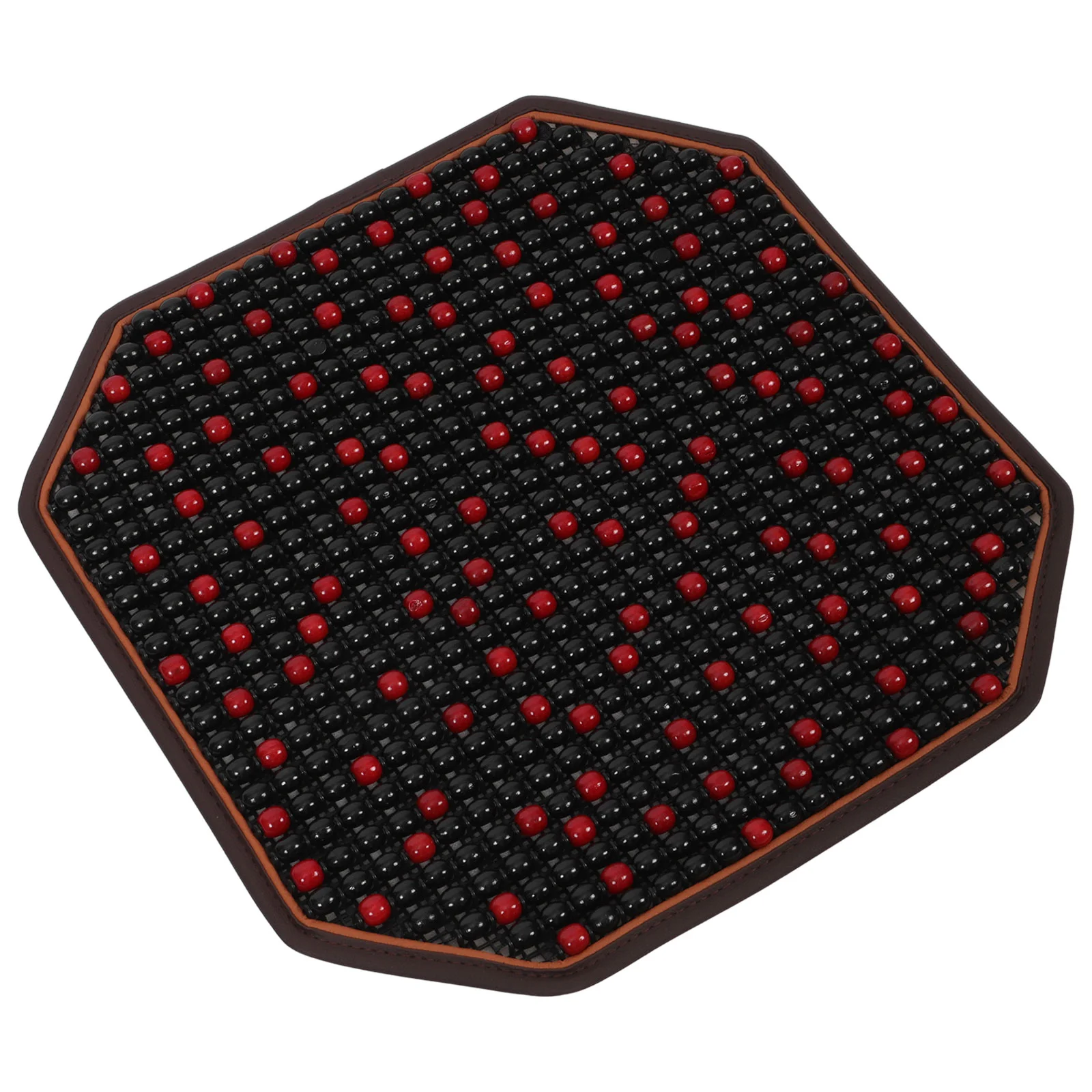 1PC Automobile Seat Cover Natural Wood Bead Car Seat Cushion Massage Breathable Cool Seat Mat for Car Office Home ( Color)