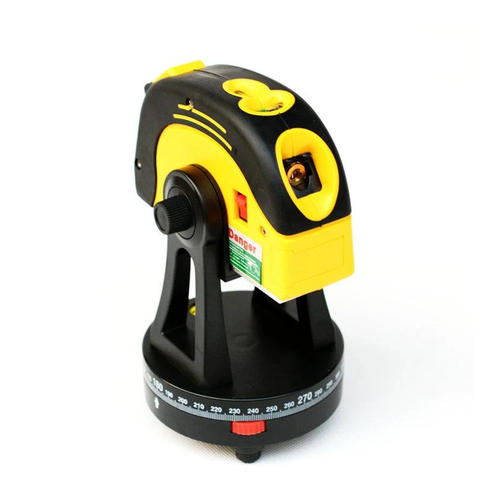 5M Point Cross line Laser Level Measuring Tape with Tripod Rotatory Base