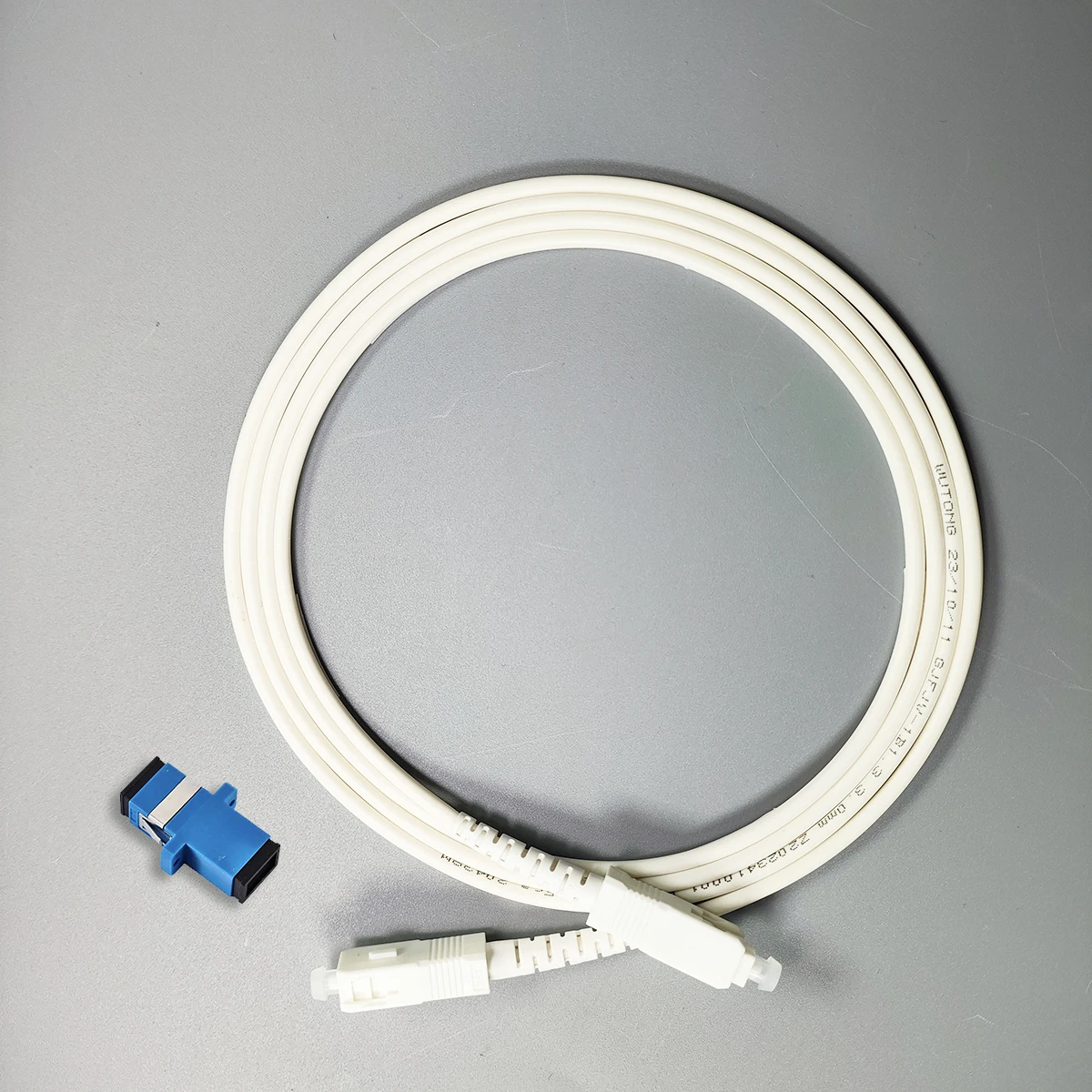 Cable de conexión de fibra óptica SC/UPC-SC/UPC, 1,5 M, modo único FTTH, color blanco