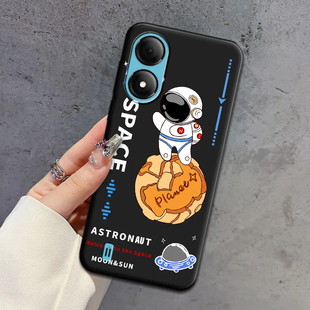 For ZTE Blade A33S Case Cartoon Ice Cream Soft Silicone TPU Astronaut Phone Case For ZTE Blade A33s Fashion Back Cover Bumper