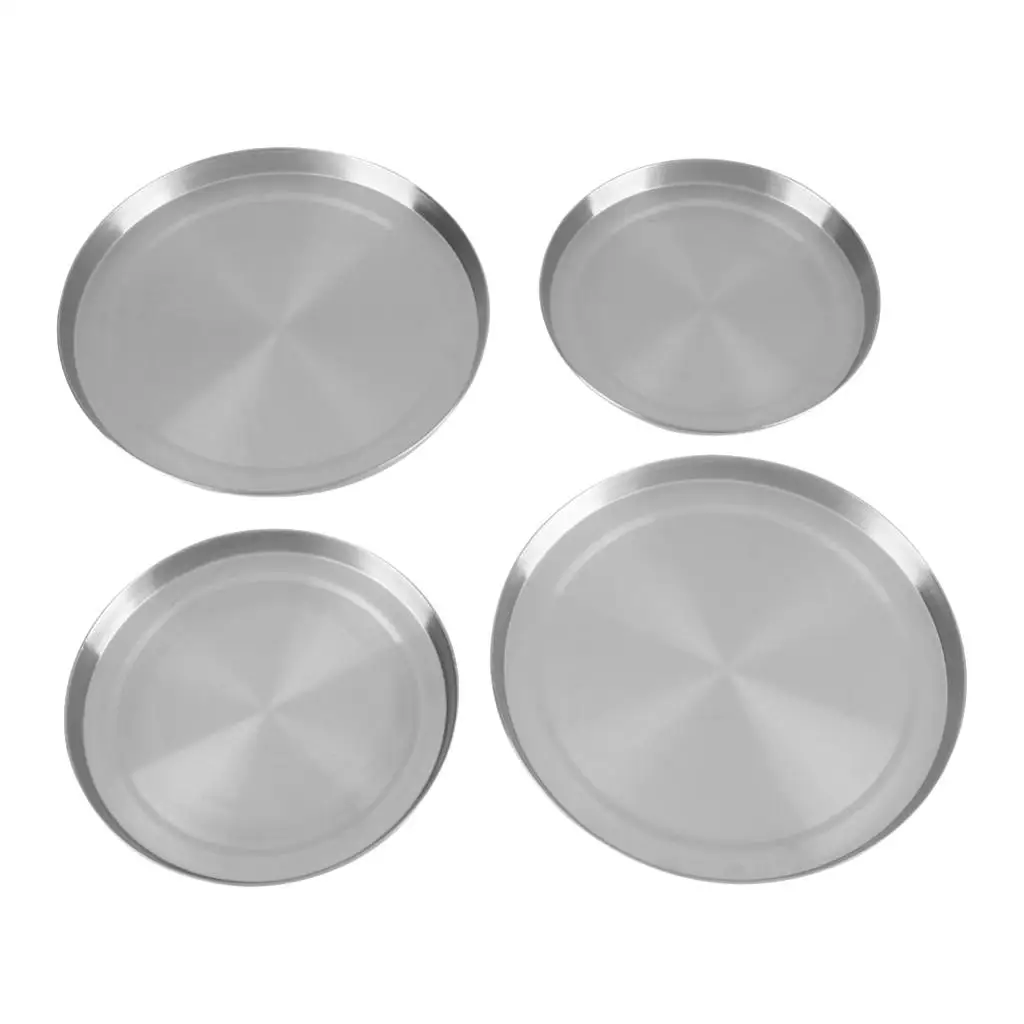 Set Of 4 Stainless Steel Stove Burner Range Cover Stovetop Liner