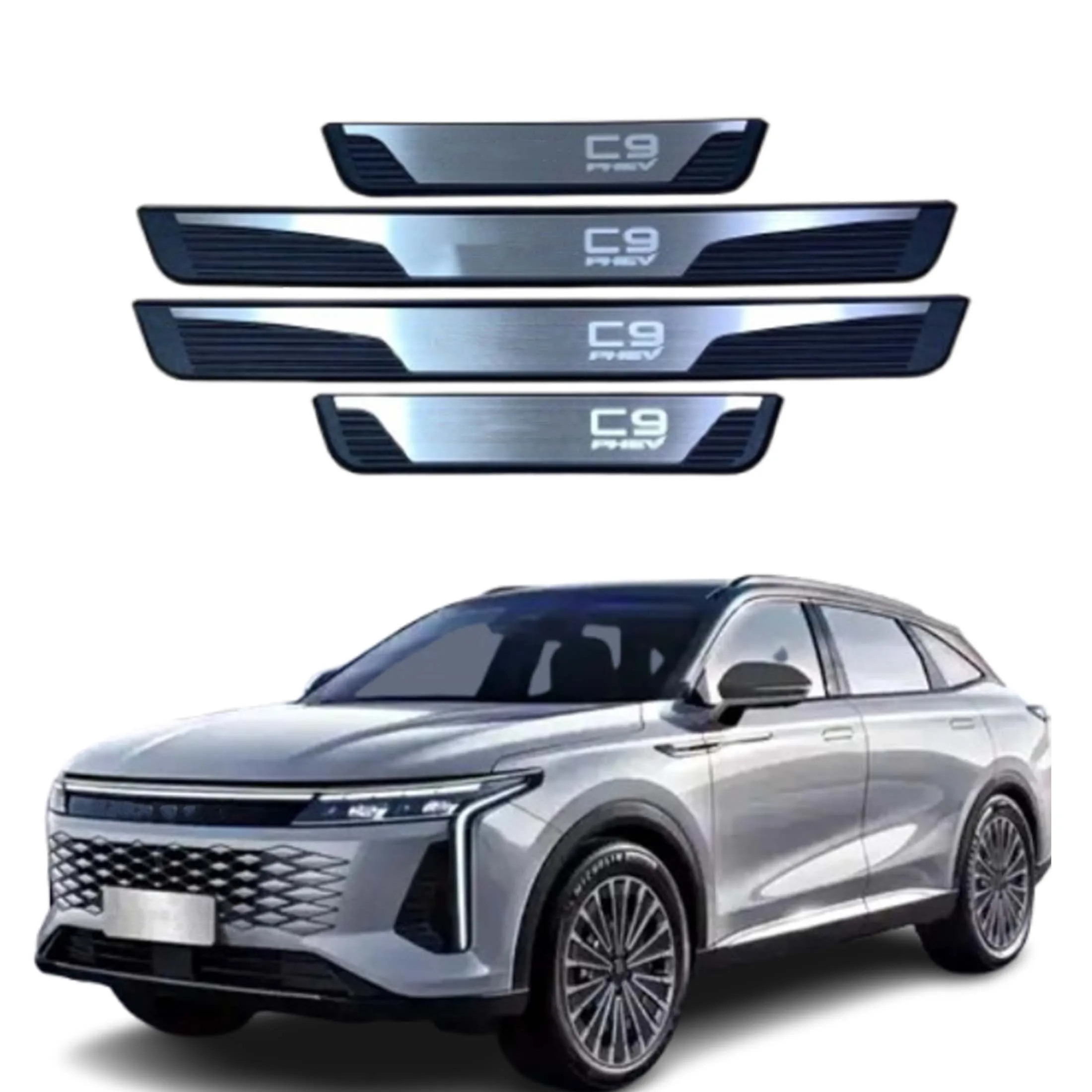 For Omoda C9 Door Sill Strip Threshold Guards Cover Stickers Car Accessories Interior Accesorios Para Coche Door Entry Guard