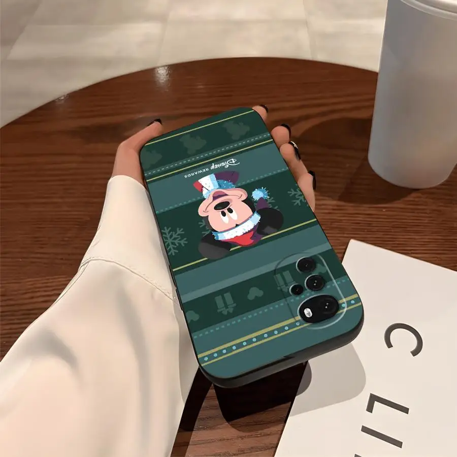 Christmas Mickey Minnie Fummy Cute Soft Back Phone Cover Case for Moto Edge 20 30 X30 Pro S30 Pro