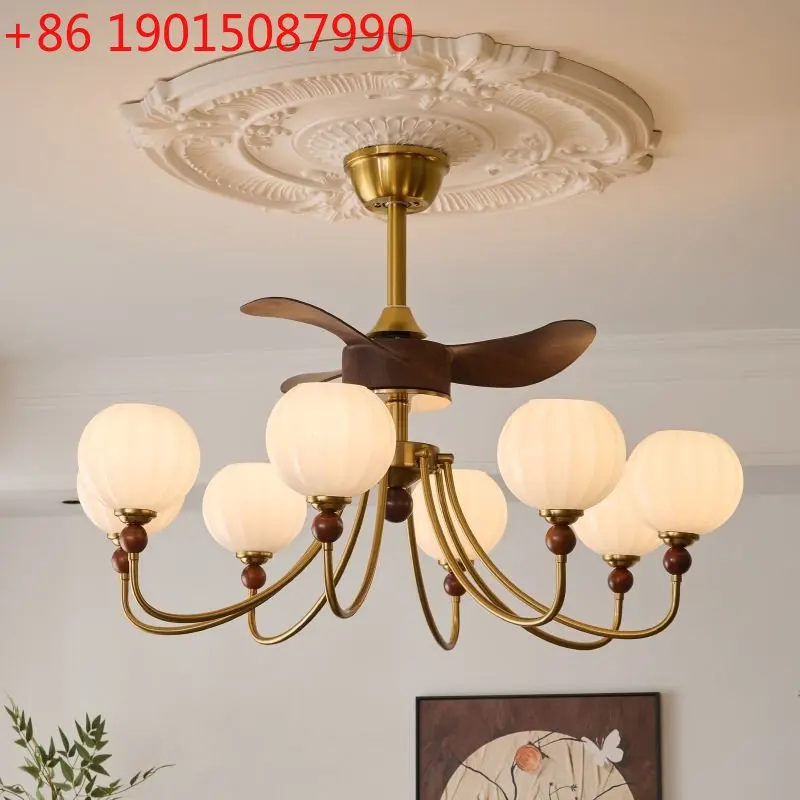 

Retro full spectrum eye protection living room fan master bedroom chandelier dining room glass light