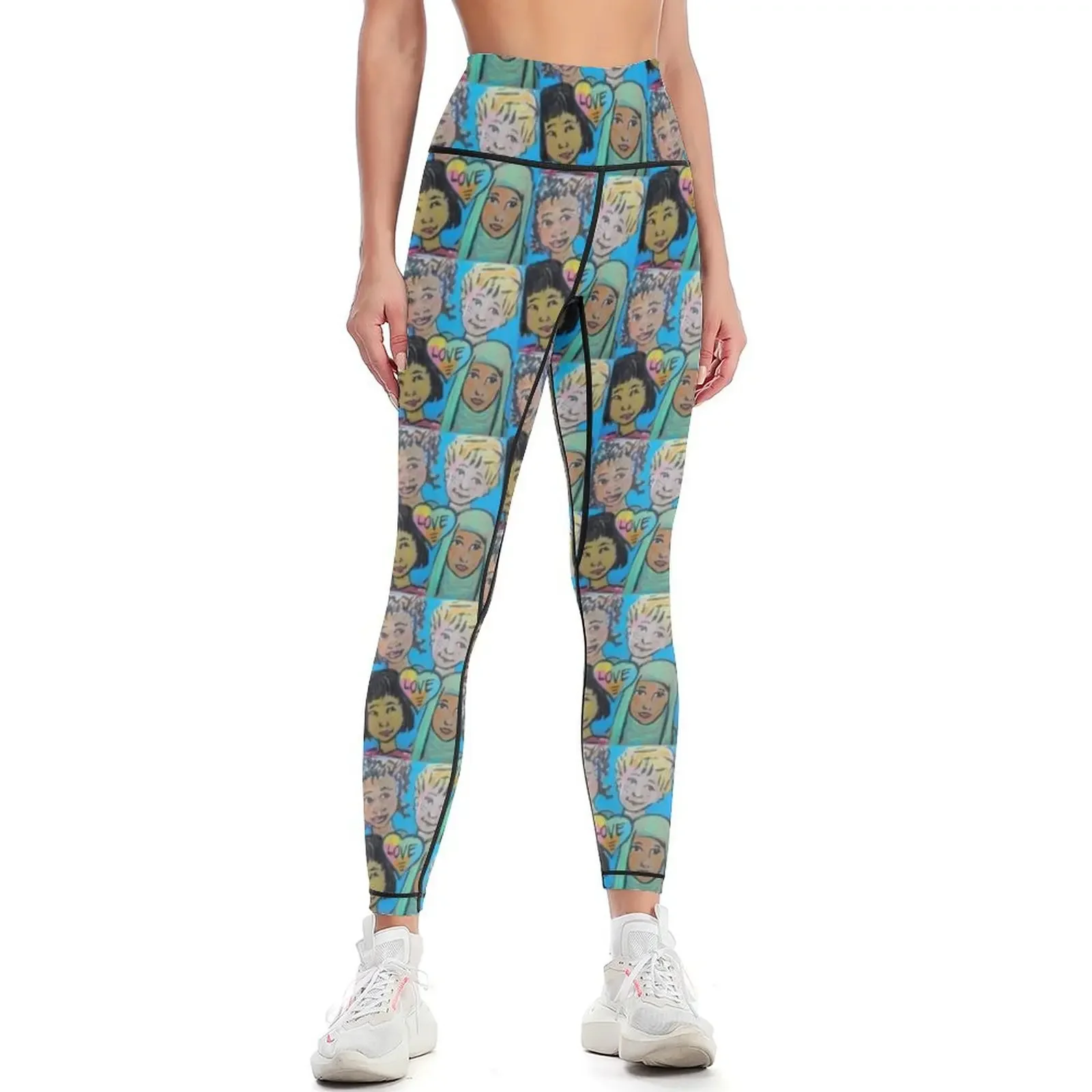 

LOVE is All of Us Leggings sport set Fitness woman Women's sports pants Women's sports Womens Leggings
