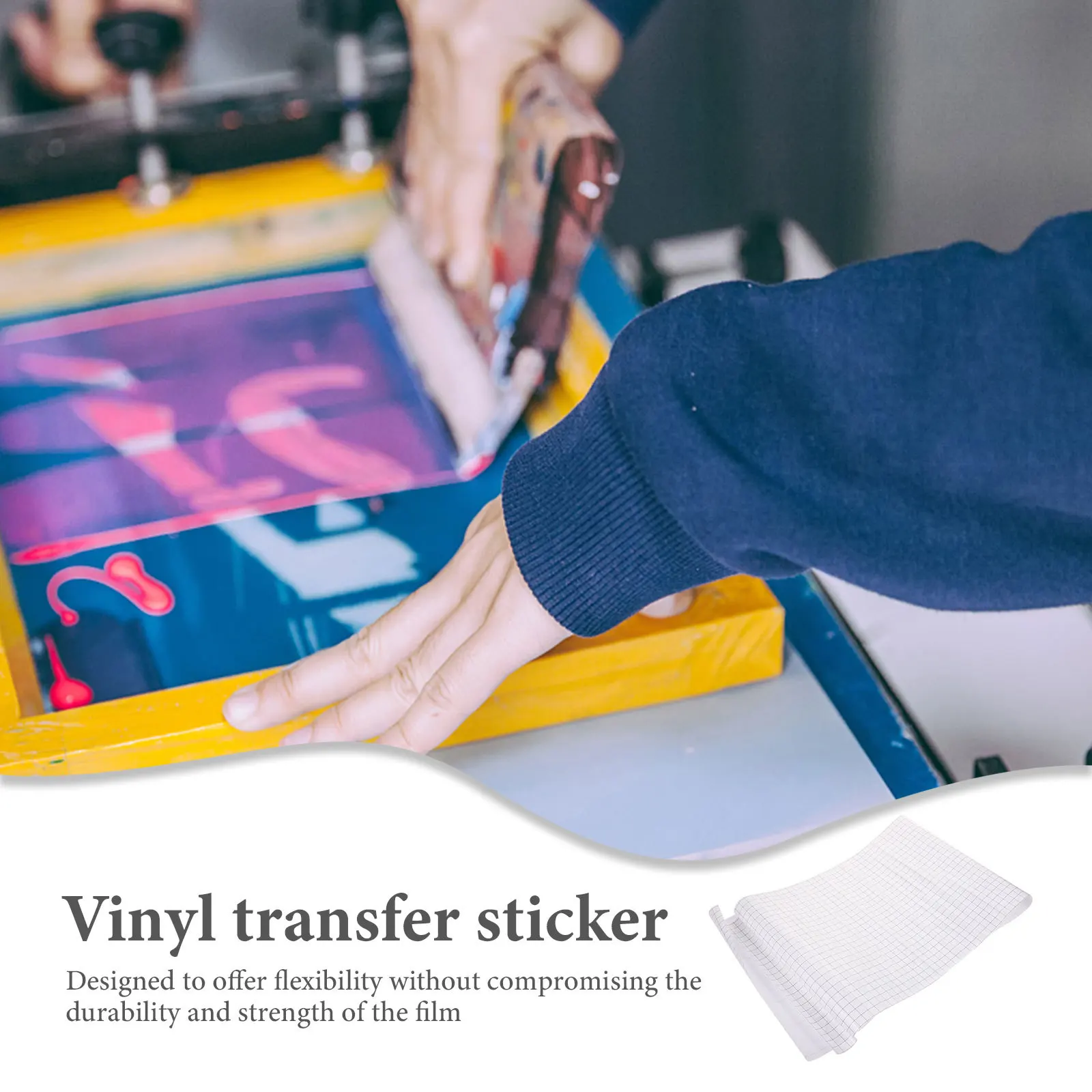 

1pcs 1 Roll Grid Design Transfer Tape For Vinyl Transparent Sticky Application Paper Diy Craft Decal Sticker Home Storage Decor