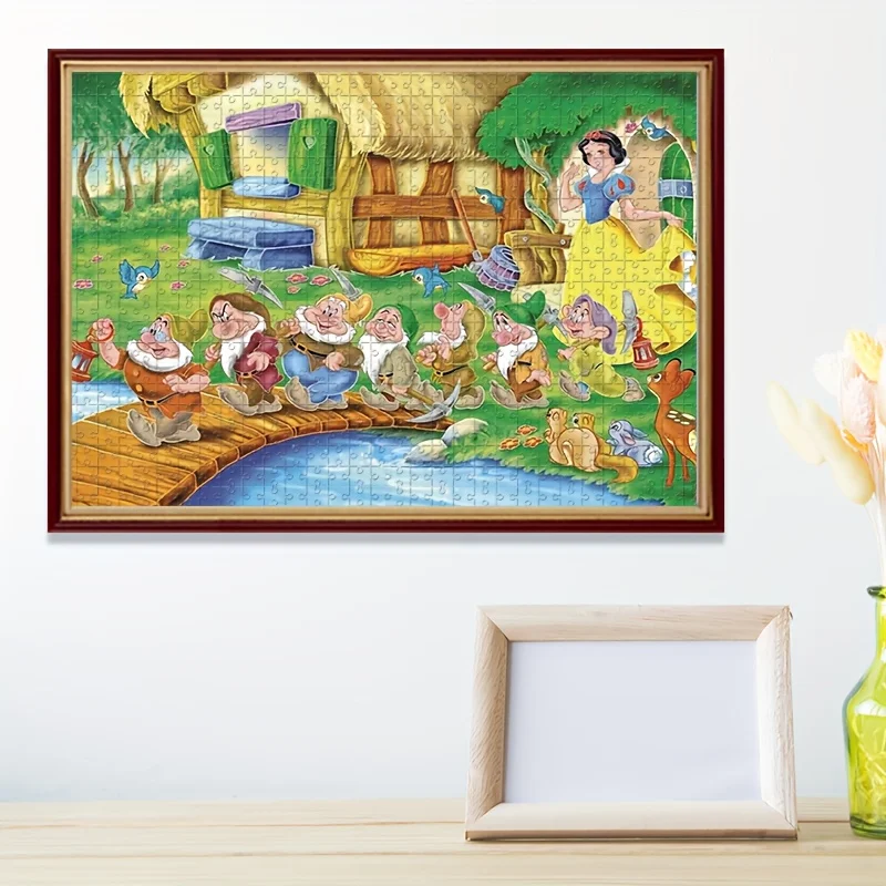 1000 pezzi Puzzle Personaggi dei cartoni animati Biancaneve e Dwarves Puzzle da appendere a parete Gioco per adulti Regalo Gioco interattivo per la famiglia Halloween