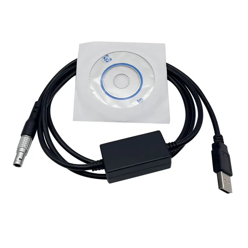 USB Data Download Cable For Leica survey total station Equivalent GEV189 (734700) 5 pin leica USB cable