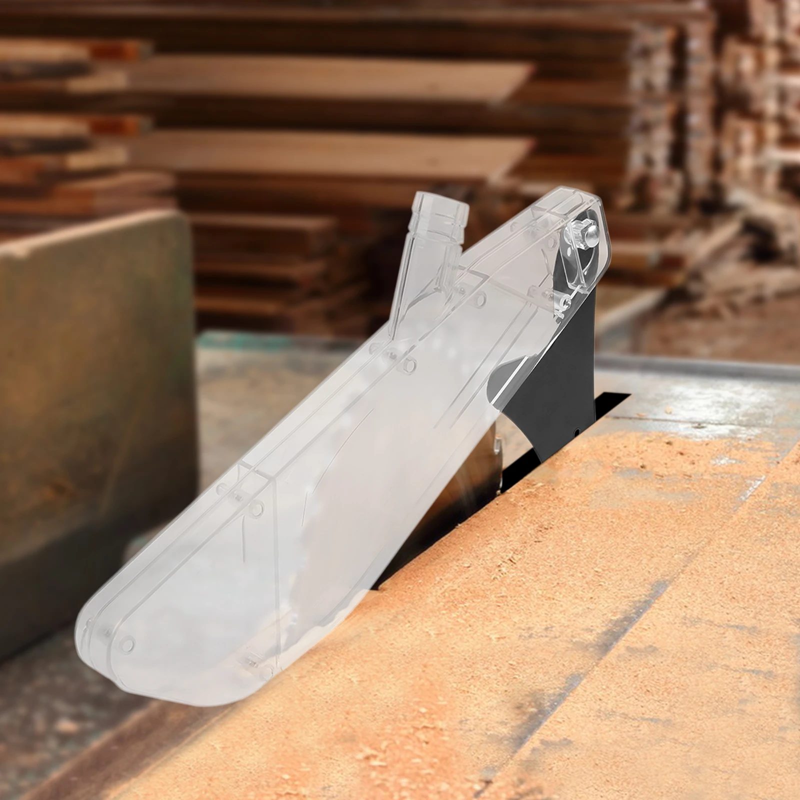

Table Saw Accessory Kit Table Saw Protective Cover 300mm Dispensing Plate & Safety Cover with Dust Port for Woodworking