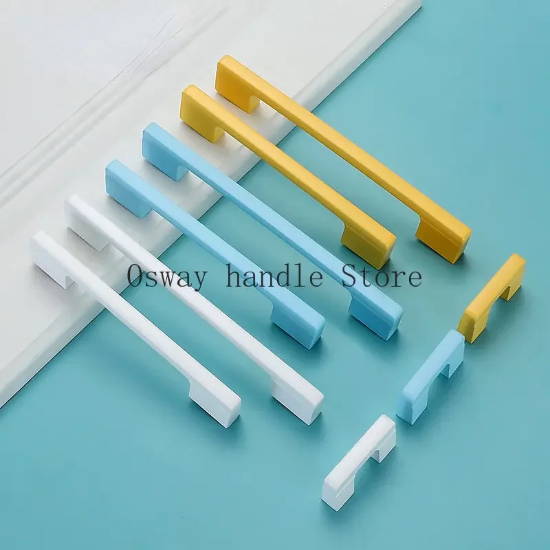 simple color glaze zinc alloy household cabinet drawer handle furniture hardware handle