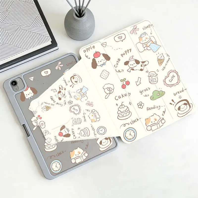Tri-Fold 360° Rotation Smart Case For IPad Mini6 8.3 Pro 10.5 Pro11 iPad 10.2 7/8/9 4/5 10.9 10th iPad A16 2025 11 Air11/13