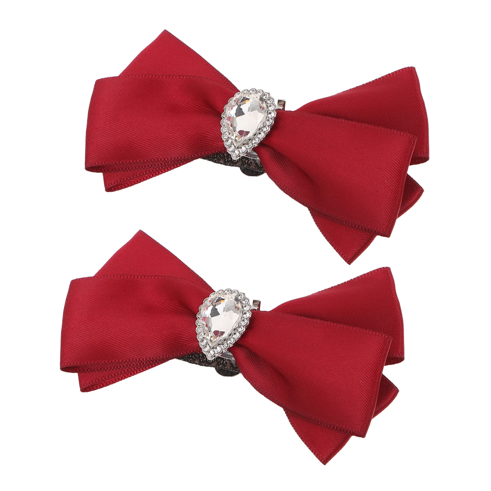 

1 Pair Butterfly Knot Shoe Decorations Red Elegant Clip On For Women'S High Heeled Sandals Pumps Flats Sneakers Luxury Bow