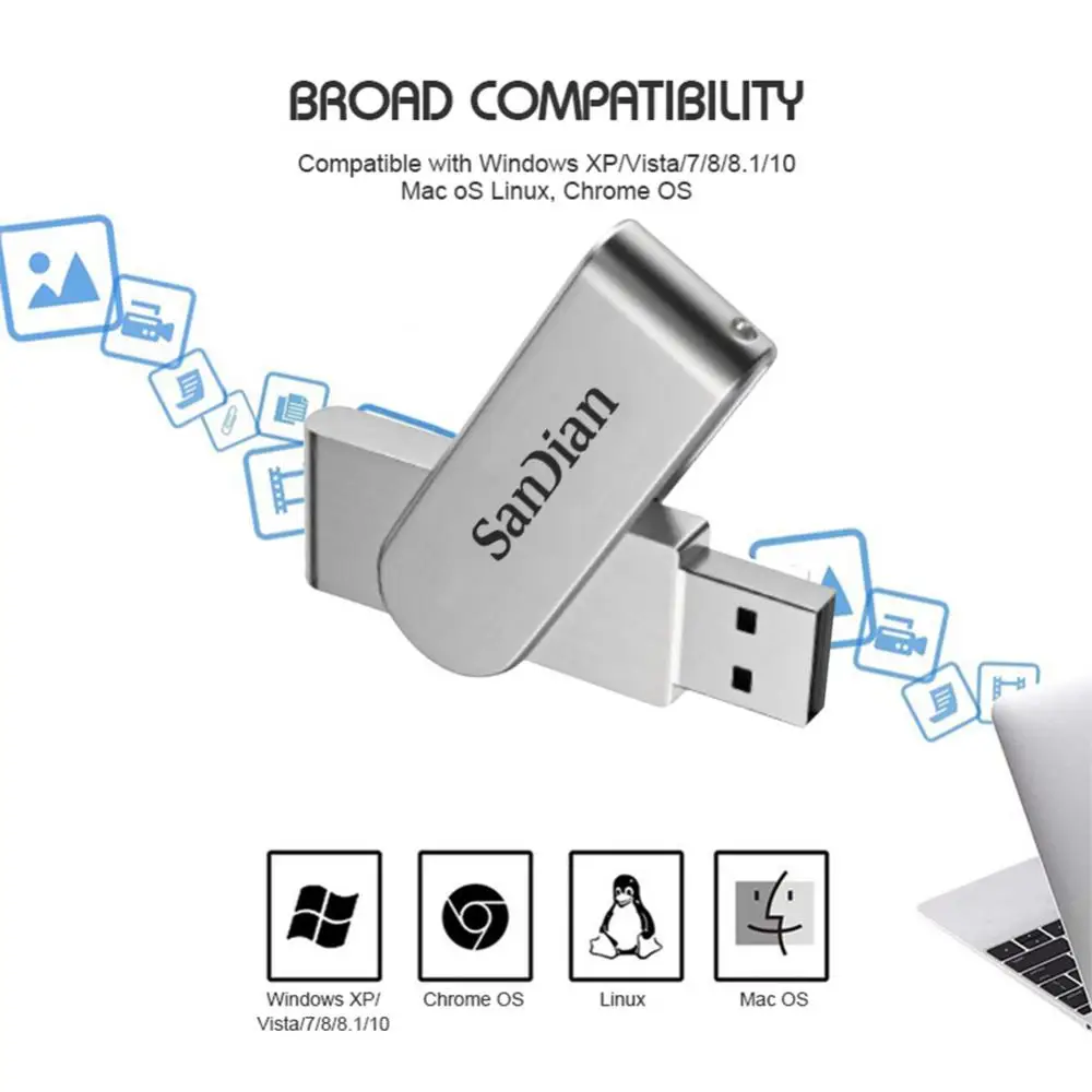 64TB USB Flash Drive Metal Pendrive 2TB 1TB USB 3.0 Memoria 16TB 32TB Ultra-large Capacity High Speed USB Memory For PC