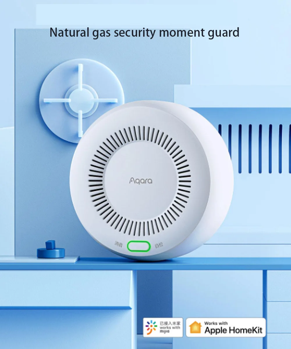 Aqara Smart Natural Gas Detector Zigbee Remote Control Smart home Kitchen Fire Intelligent Sensor Alarm Work with Homekit