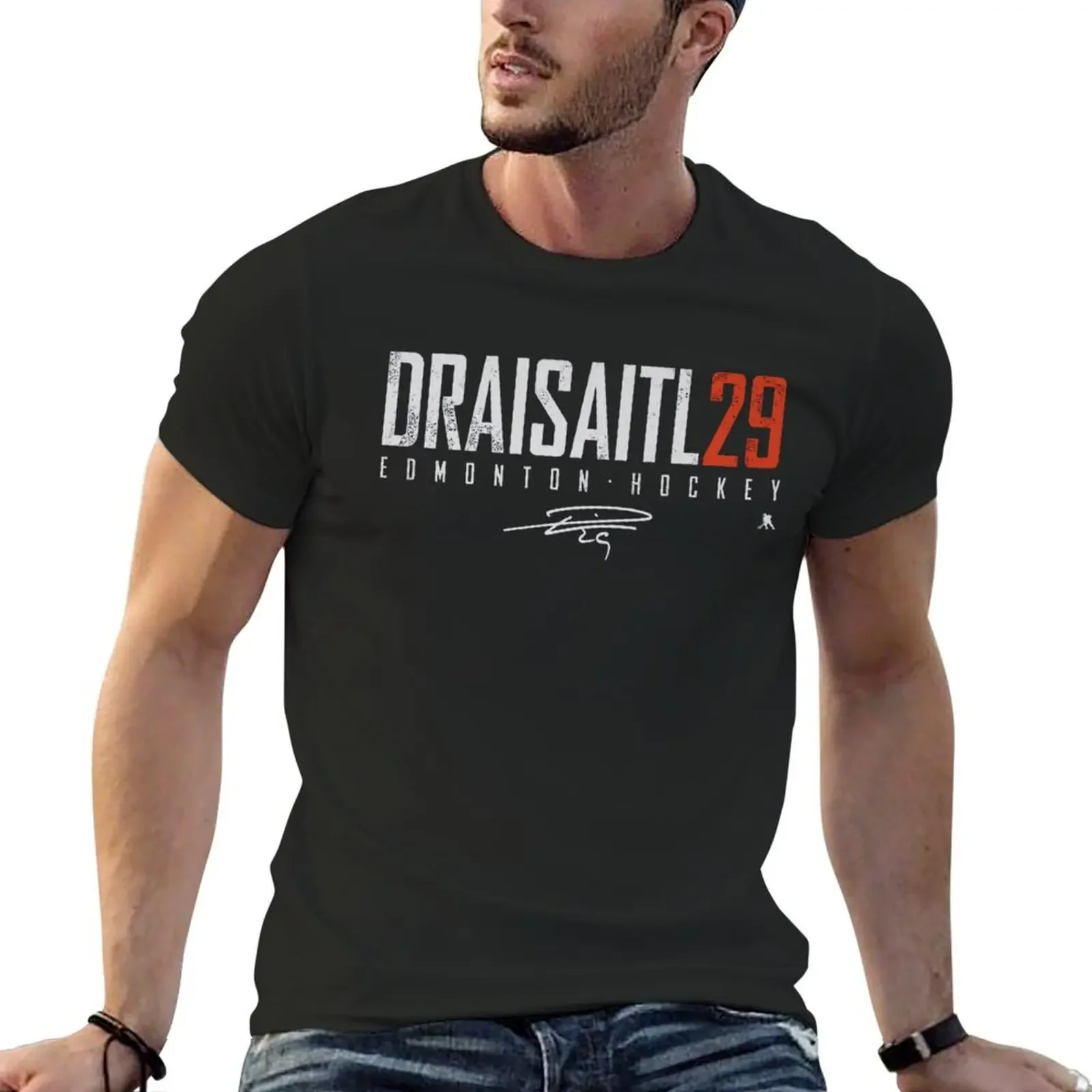 Leon Draisaitl Elite Signatures T-Shirt boys whites essential t shirt plus size tops Anime t-shirt plain t shirts men