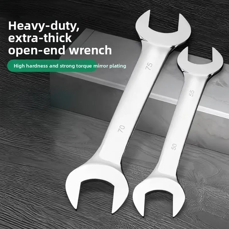 鏡面仕上げ両頭レンチセット-32-34-36-41-46mm-コンビネーションフォークスパナツール