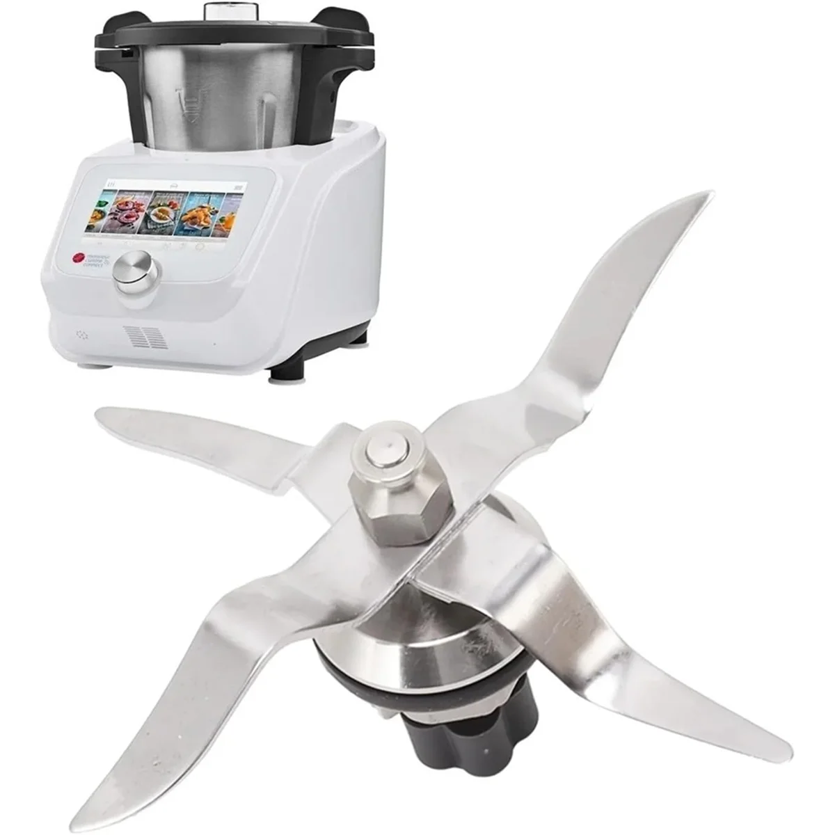 شفرة خلاط ABJZ لـ Monsieur Cuisine Connect SKMC و Monsieur Cuisine Smart SKMS مزيج سكين ملحقات معالج الطعام