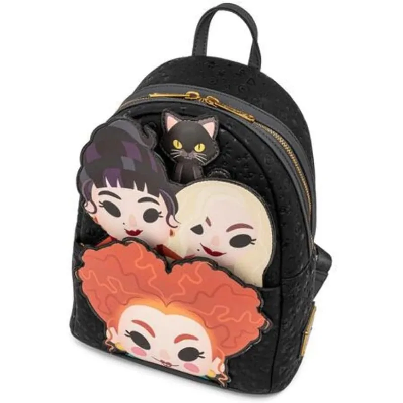 Loungefly Disney Hocus Pocus Sanderson Sisters Womens Double Strap Shoulder Bag Purse Mini Backpacks