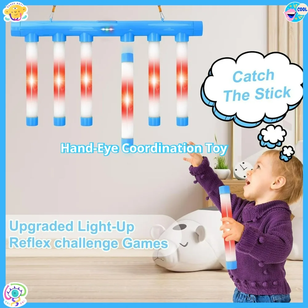 Jogo reflexo desafio captura varas jogo gota captura win reação treinamento brinquedo velocidade ajustável pai-filho esporte interativo