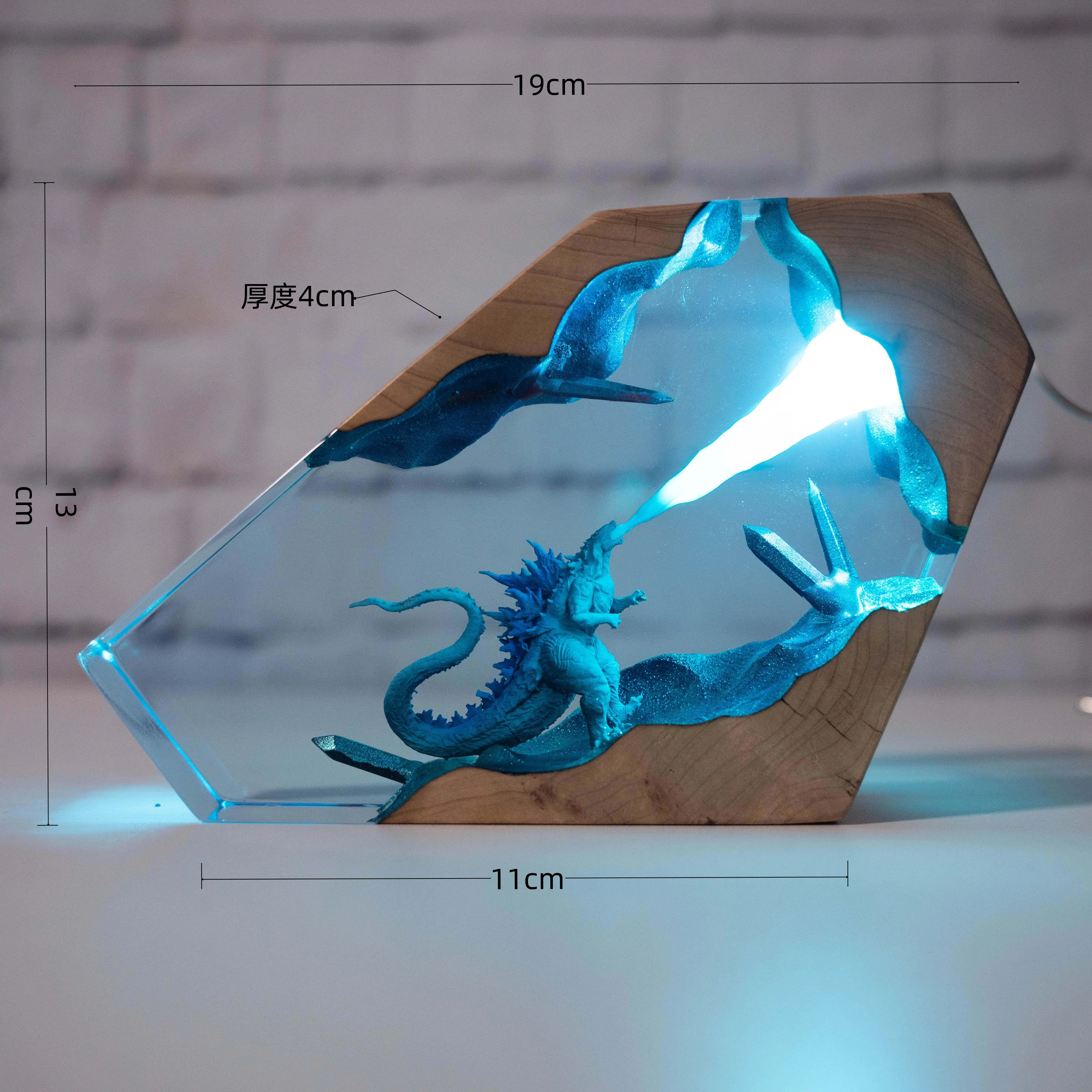 اليدوية بارد Gorgonites الراتنج سطح المكتب الحلي هدايا عيد ميلاد للأصدقاء المحيط موضوع ليلة مصباح لعبة الشكل تحصيل