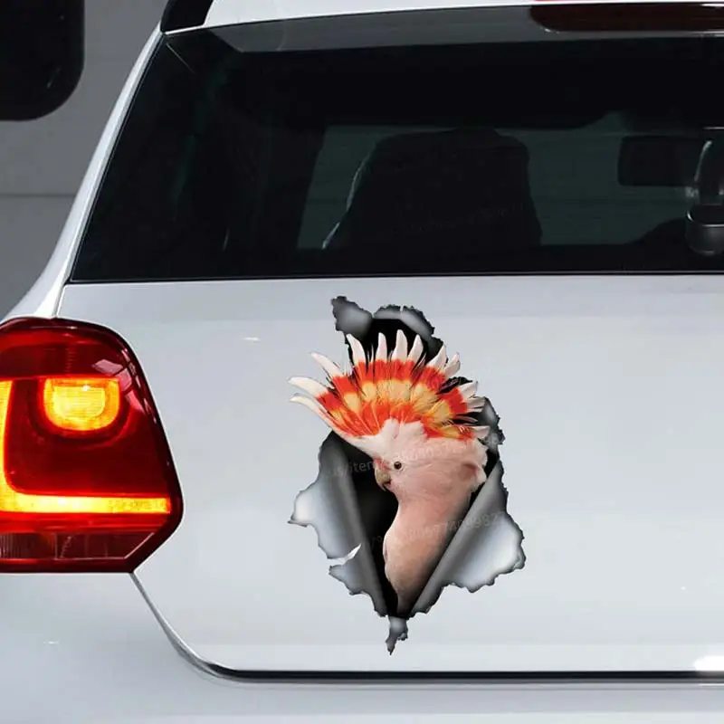 Parrot Cockatiel Cockatoo Car Sticker Waterproof Vinyl Decal Bumper Window Laptop Self-adhesive Decal For Car Accessories SH153