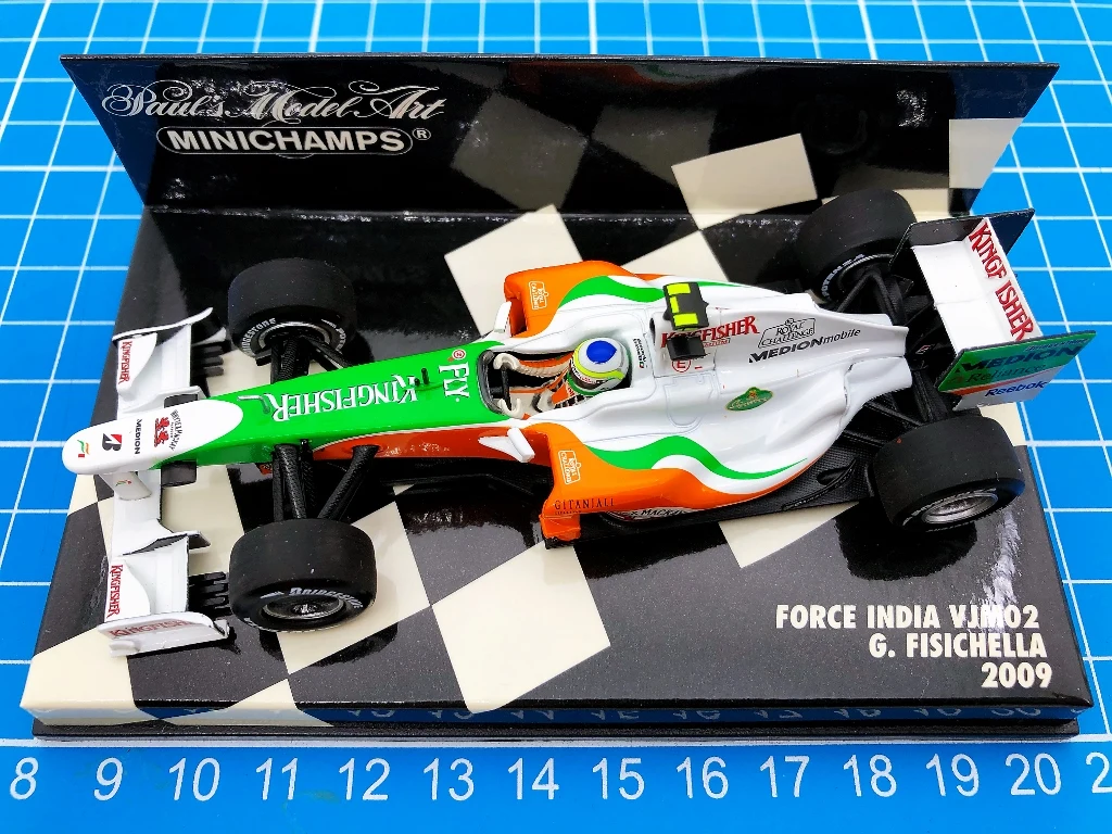 

Миниатюрная модель автомобиля в масштабе 1:43 F1 VJM02 2009 Giancarlo физиchella, металлическая статическая модель автомобиля из смолы ограниченного выпуска, игрушка в подарок