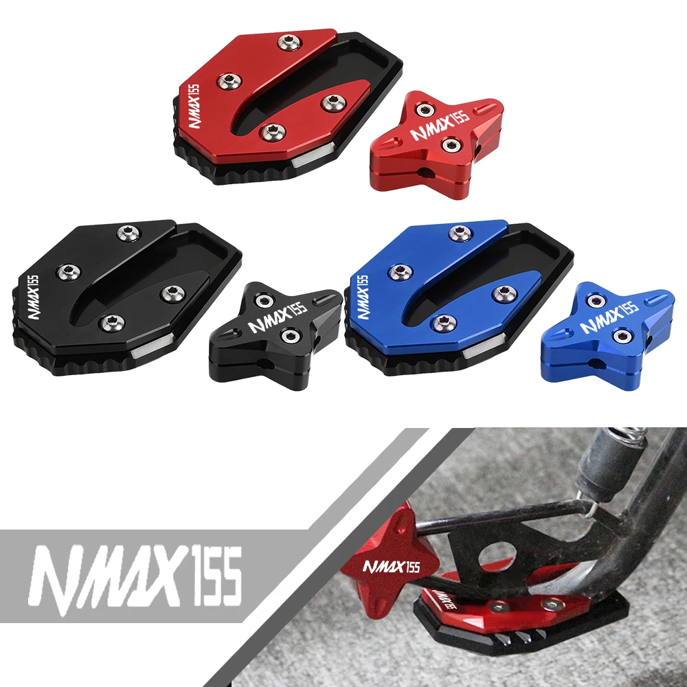 

New For YAMAHA NMAX155 nmax-155 2020-2024 2025 NMAX 155 kickstand Enlarger Side Stand Pad Extension Support Kickstand auxiliary