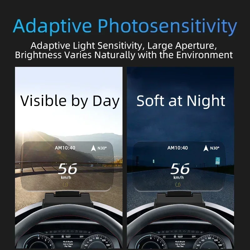 Universal Head-up Display GPS Wireless CarPlay Auto Navigation Smartphone Screen Projection Display