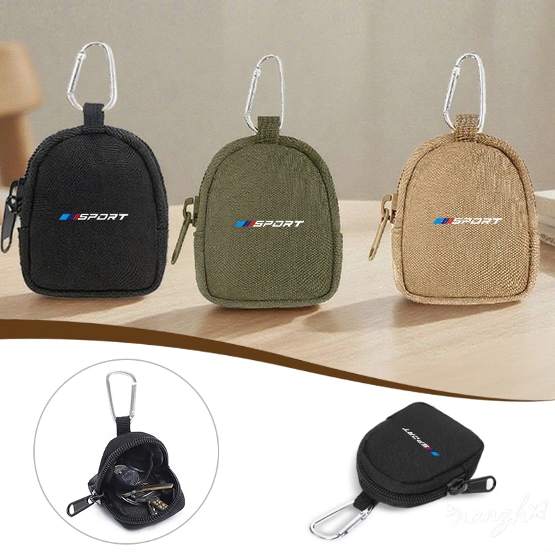 Car Key Wallet Holder Coin Purses Pouch Bag Zipper Pocket  For BMW 1 3 5 Series G30 G20 F30 F10 E60 X1 X3 E70 F15 F48a Key Case view 4