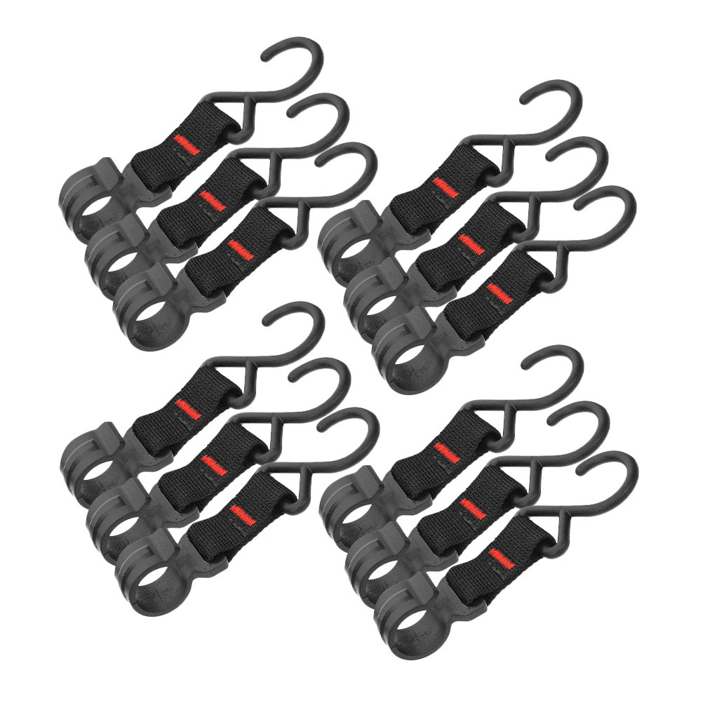 

15Pcs Camping Hanging Hooks Outdoor Gear Hanger Strong Load Bearing for Cookware Lights Bags Lightweight Space Saving Easy