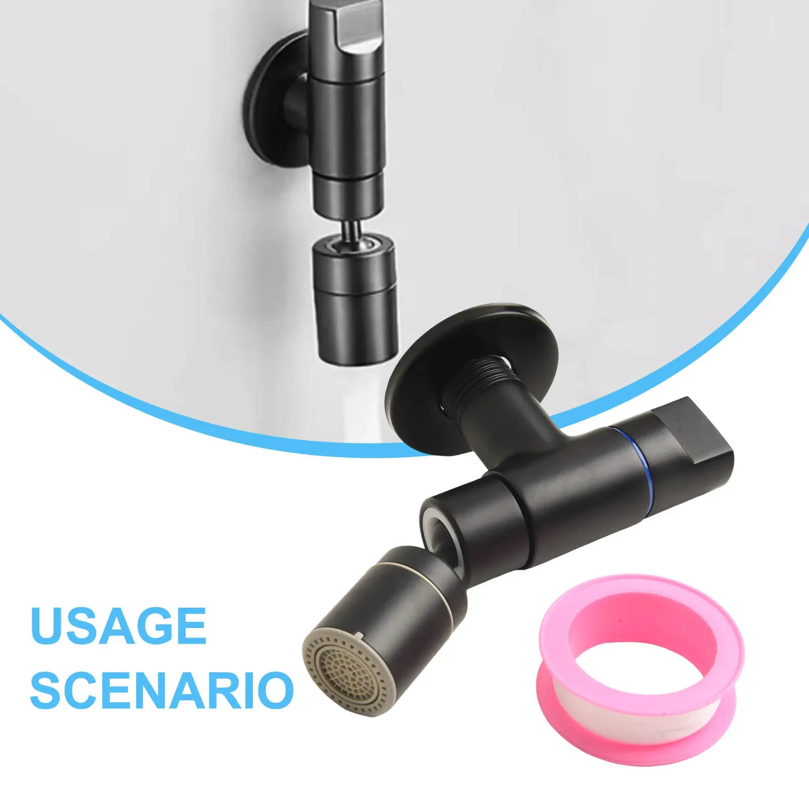 Dual Flow Mode Wall Mounted Mop Pool Faucet Perfect for Tight Spaces Like Balconies or Bathrooms Easy to Operate