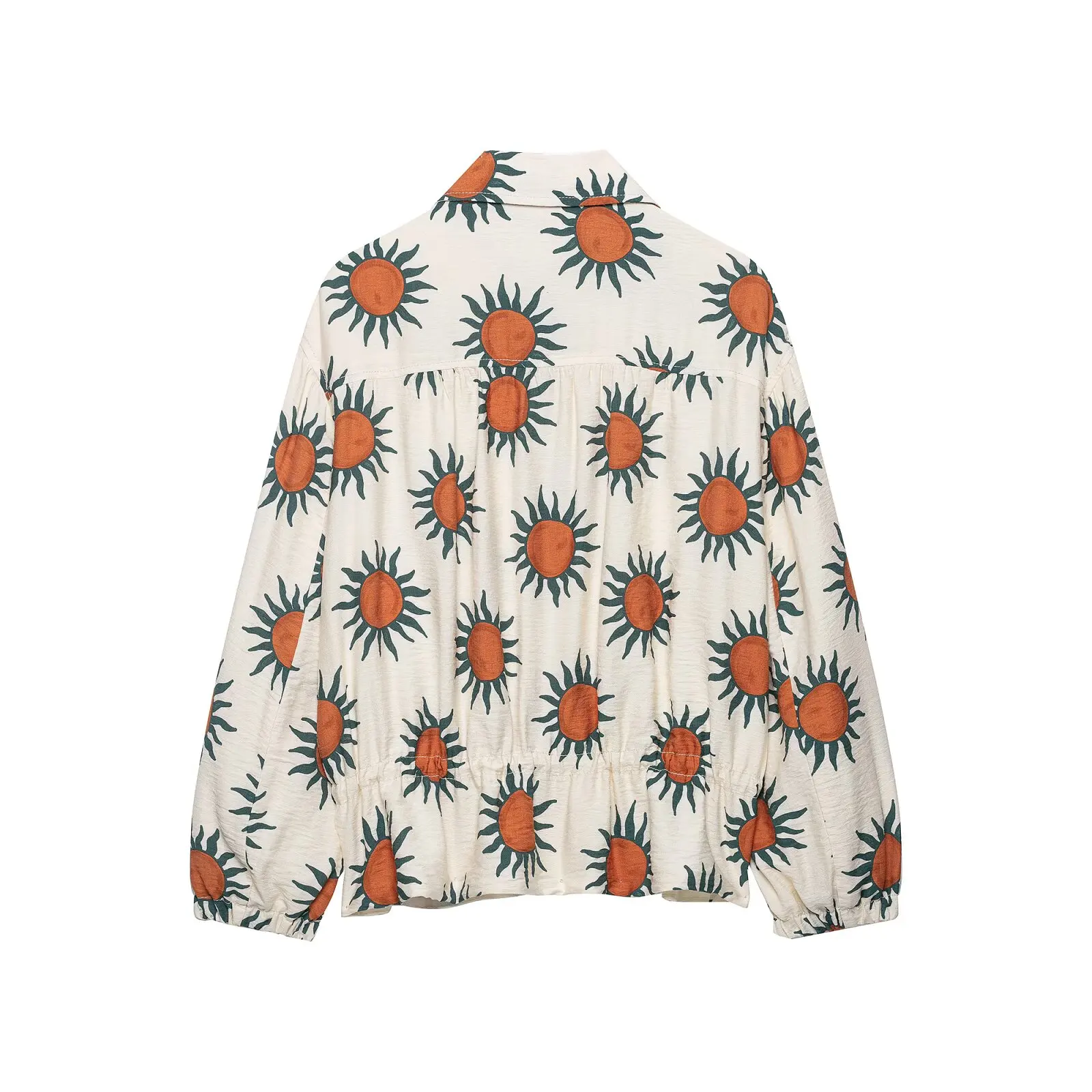 KONDALA Schicker Print Herbst Damenanzug Reißverschluss-Pilotenjacke + Vintage Langer Rock Elegante Urlaubsmode 2026 Streetwear Damen-Set – Detail 4