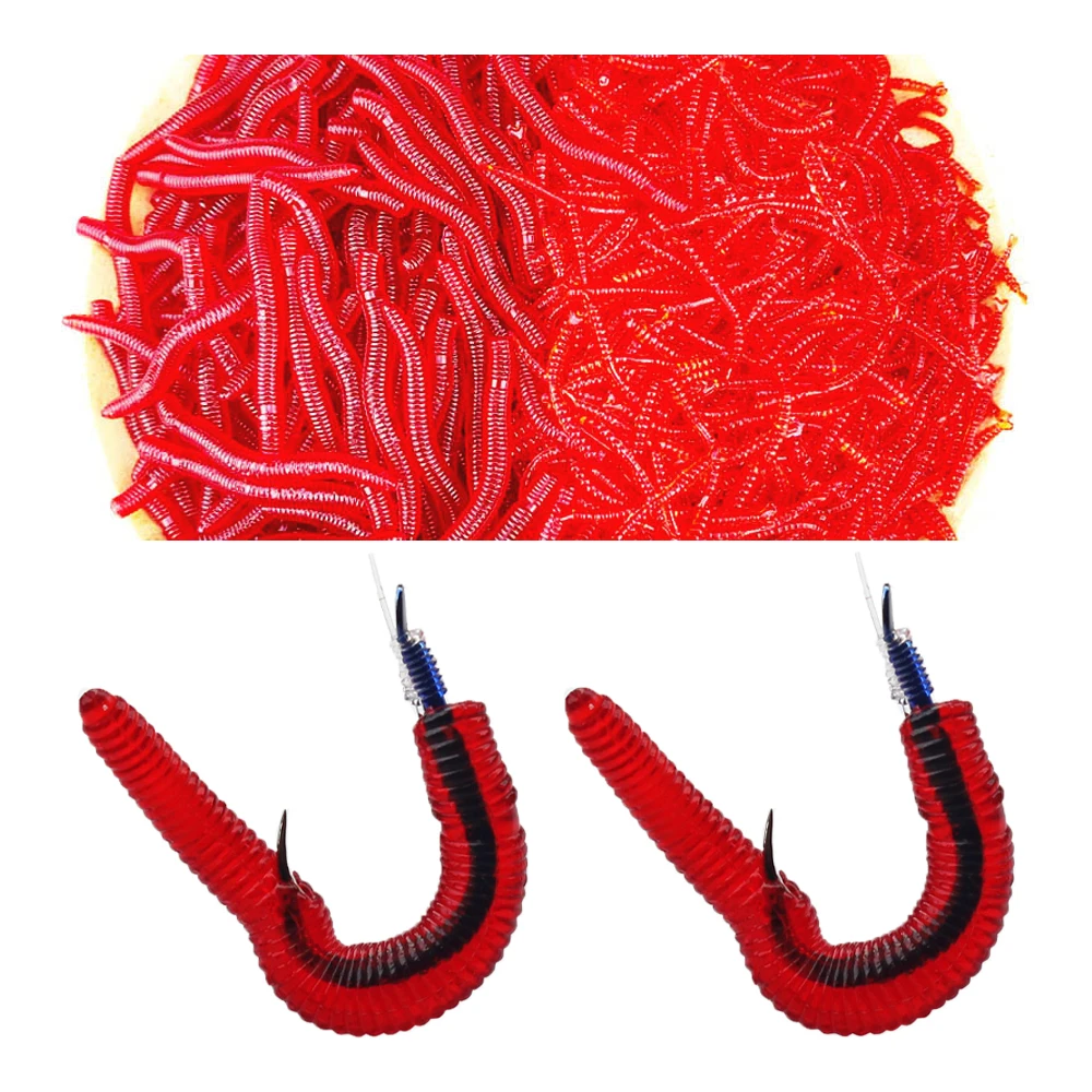 Why the Bionic Earthworm Imitation Red Worm Fishy Smell Lure is the Best Worm Type Bait for Your Fishing Adventure