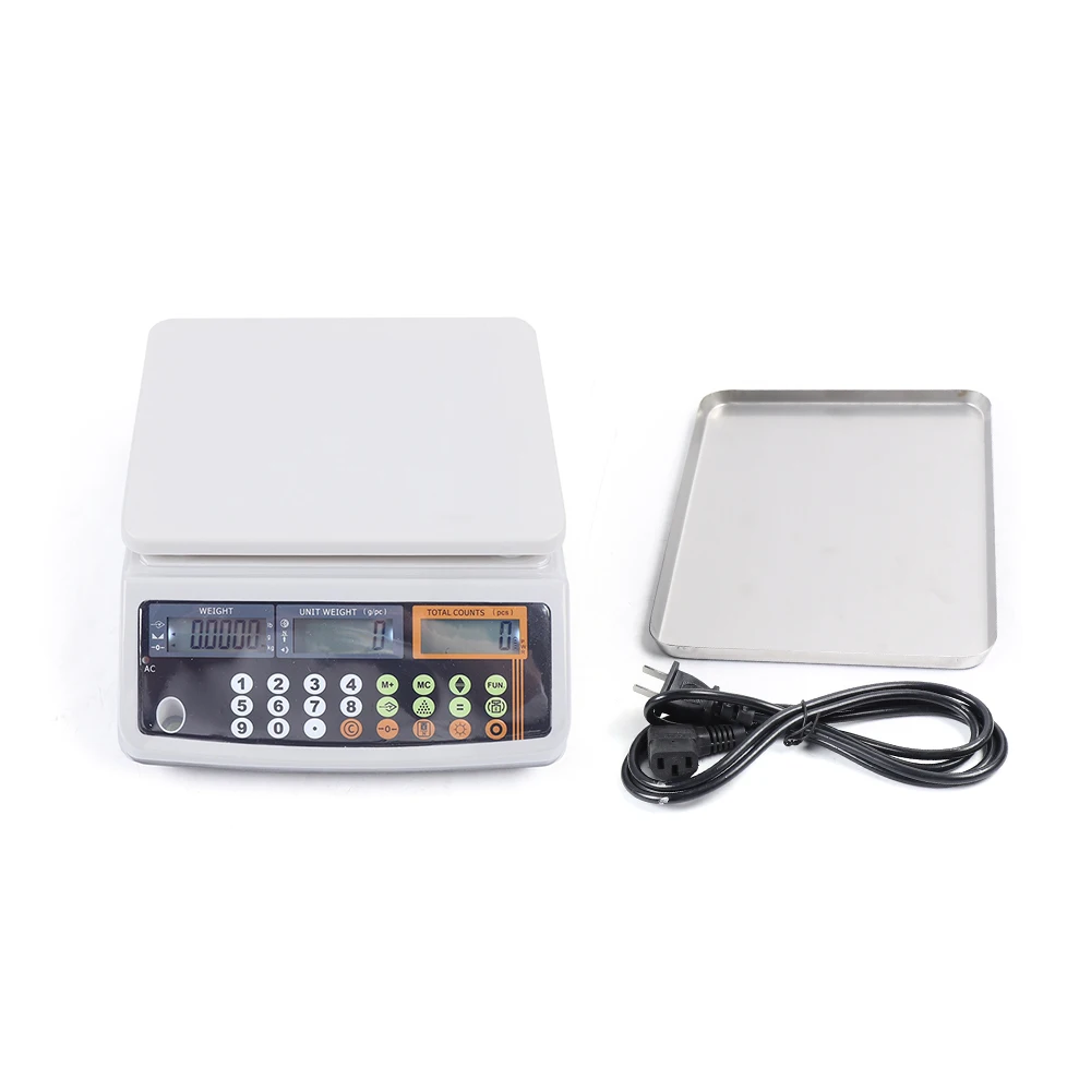 110V Digital Parts Coin Precise Counting Scale 66Lb X 0.001 Lb Capacity Inventory