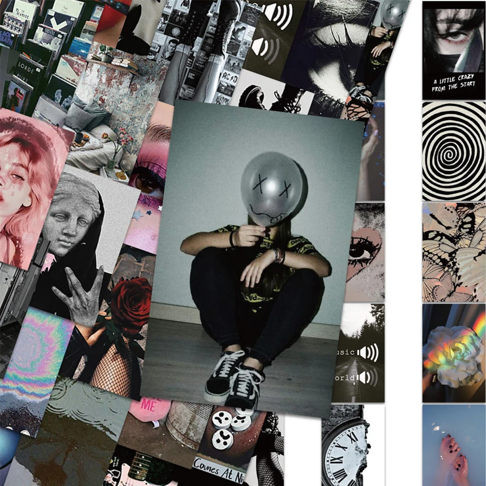 

10/30/50pcs Classic Music Grunge Rock Graffiti Stickers Aesthetic Decals Decorative Skateboard Helmet Luggage Cool Art Sticker