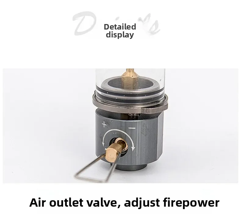 MOUNTAINHIKER Tragbare Windgeschützte Gas-Kerzenlampe für Outdoor-Camping Traumhafte Kerzenlicht-Zeltbeleuchtung – Detail 8