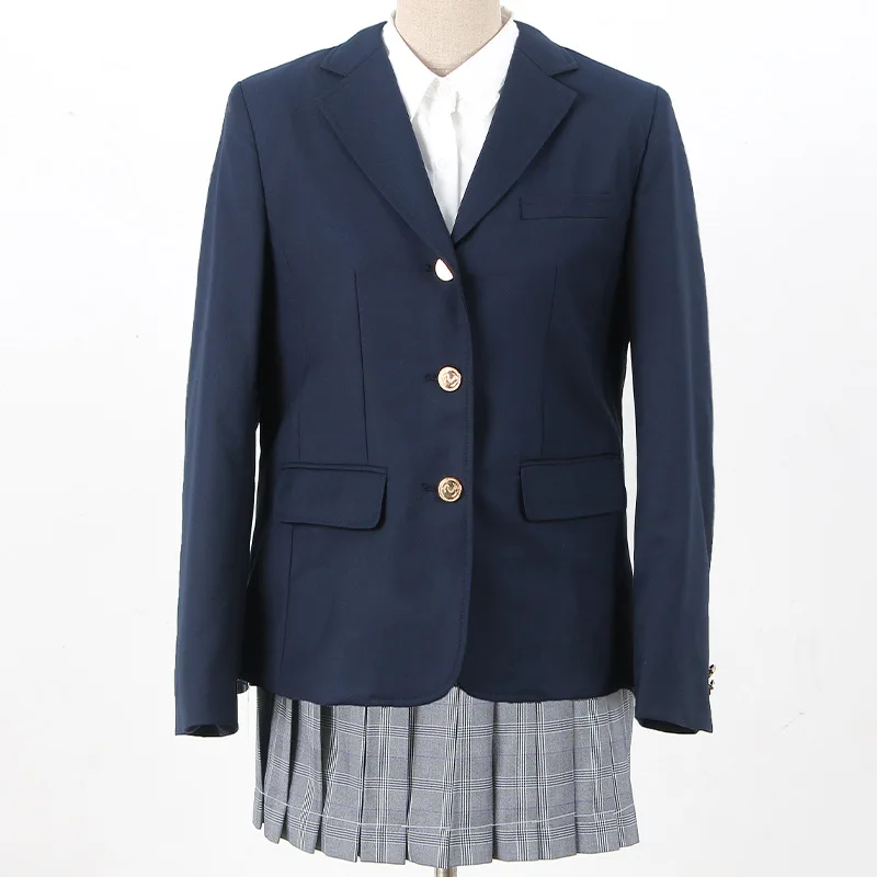 Autumn Winter New Women's Single-breasted Blazer Japanese JK Uniform School Girl Uniform