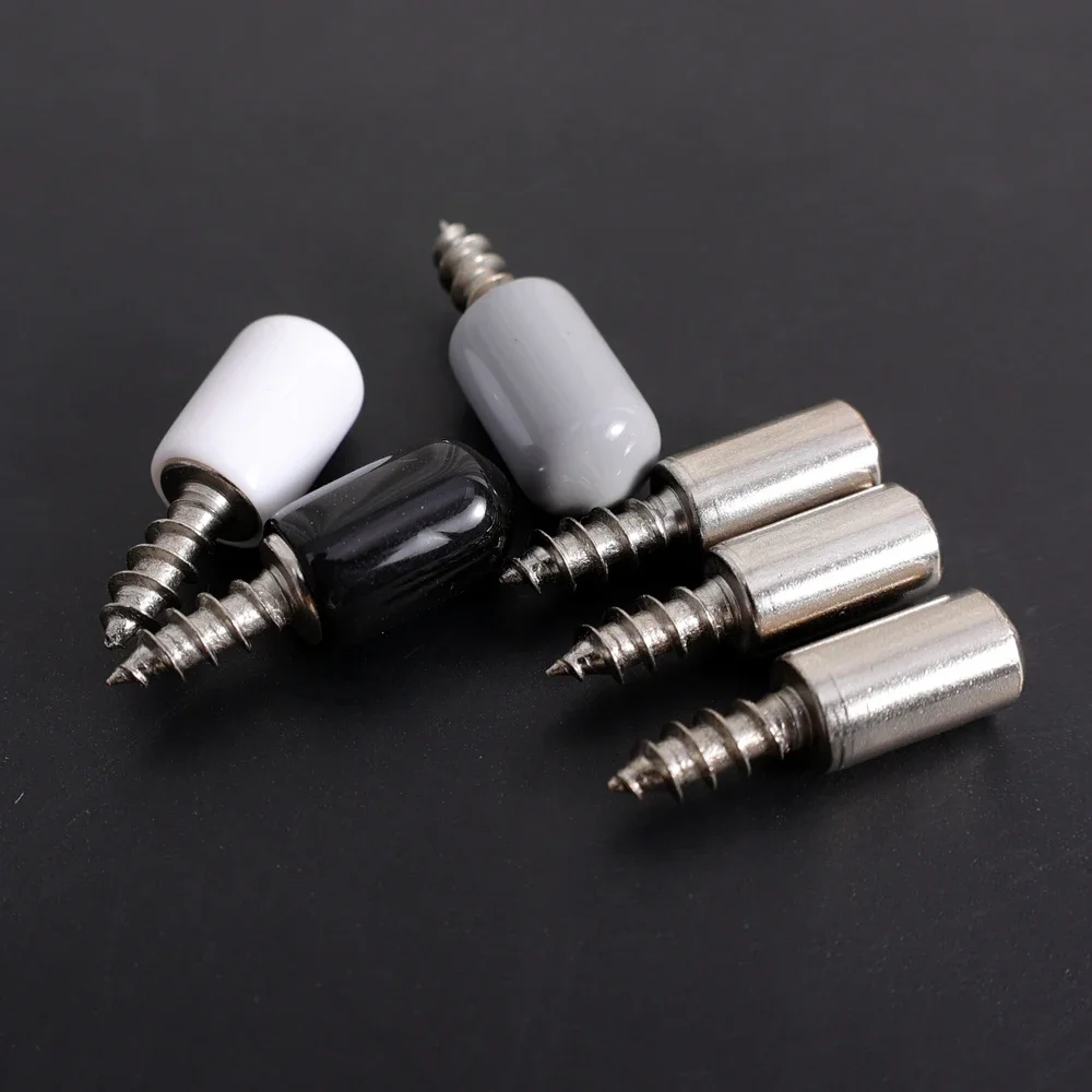 100-10pcs Self Tapping Screw Layer Plate Holder Wardrobe Septum Brackets Fixed Screw Shelf Support Pegs with Non-Slip Sleeve